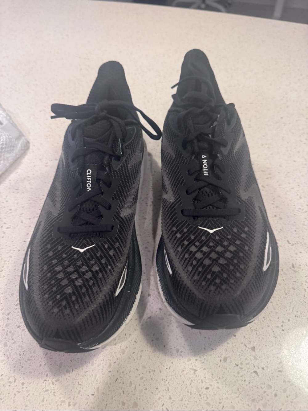 HOKA Clifton 9 Men’s Size 8.5
Black White Running Shoes Sneakers 1127895-BWHT